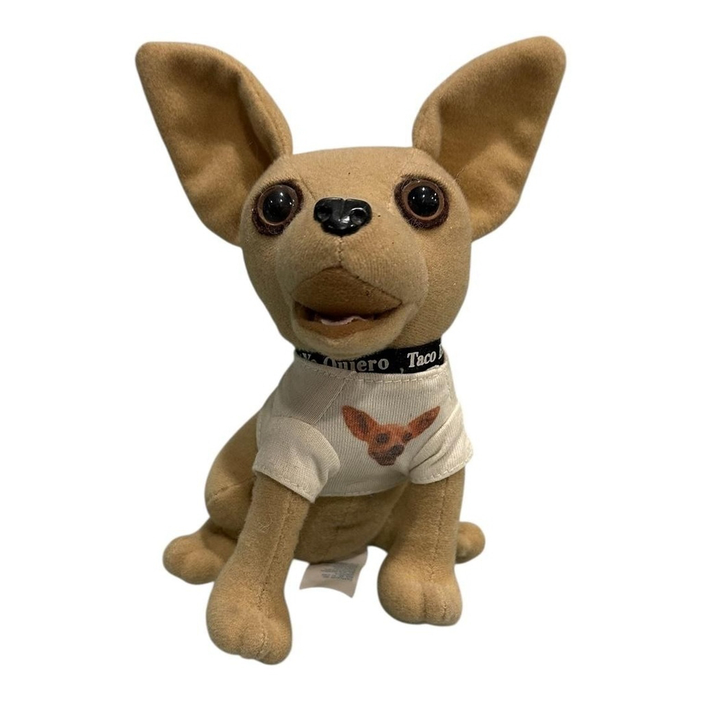 Vintage Taco Bell Yo Quiero Chihuahua Plush Applause Dog T Shirt Sound Chip